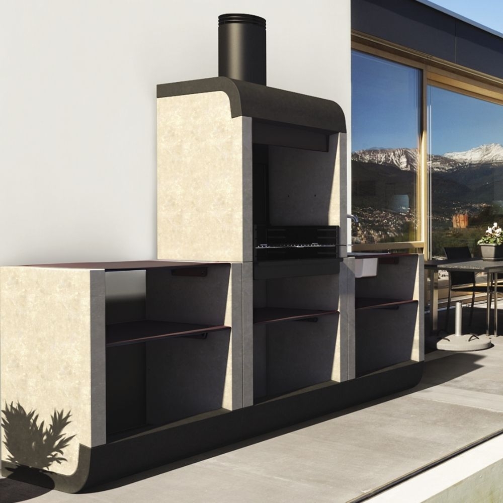 grătar pe lemne modular SUD
